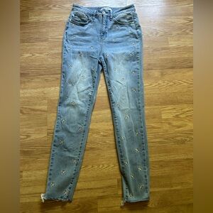 Judy Blue Denim Jeans Size 7/28 High waist skinny  Stars